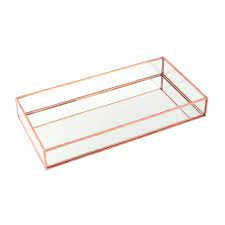 We did not find results for: Rose Gold Small Modern Golden Mirror Bottom Tray Astrid