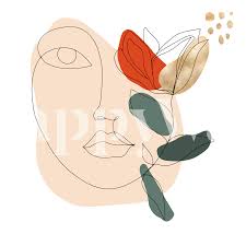 Maybe you would like to learn more about one of these? Buy Abstract Line Art Woman Floral Wallpaper Free Shipping At Happywall Co Uk