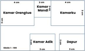 Perhatikan gambar denah rumah di bawah ini luas rumah sebenarnya adalah. Cara Menggambar Denah Ruangan Lengkap Dengan Ukuran Dan Skala Osnipa
