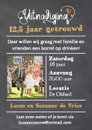 Uitnodiging 12 5 Krijtbord Jubileumkaarten Kaartje2go