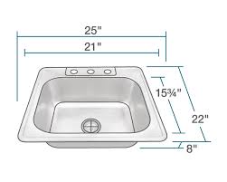us1038t single bowl topmount stainless