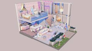 A Barbie Starter Idea Sims House Sims 4 House Design Sims 4 Loft