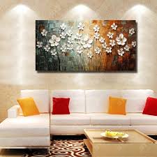 Beautiful wallpapers, wall art, digital prints, and exotic decorations create fabulous accent walls also. Chinese Wall Art Modern Living Room Wall Decor Flower Painting Large Canvas Art Hand Painted Wall Pictures No Framed Onshopdeals Com
