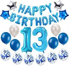 Bol Com Feestversiering Happy Birthday 1 Jaar Of 3 Jaar Of 13 Jaar Party Feestje Ballonnen