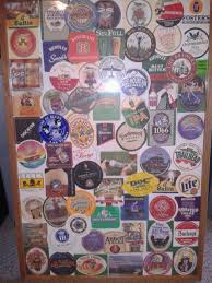 Collage For My Husbands Birthday He S Been Collecting Bar Beer Coasters For A Long Time Put