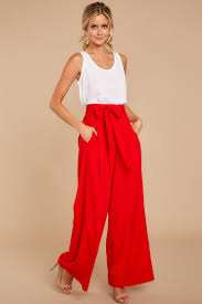 Trendy Red Pants Chic Red Pants Pants 38 00 Red Dress Boutique Dressy Pants Outfits Red Dress Outfit Dressy Pants