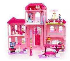 Amazon Com Mega Bloks Barbie Build N Style Luxury Mansion Toys Games Barbie Dream House Mansions Luxury Barbie Dream