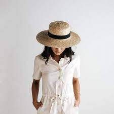 Faye Medium Straw Boater Natural Gigi Pip Outfits With Hats Hat Fashion Streetwear Hats