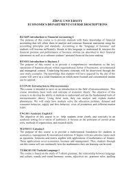 Reading many different sources and analyzing other points of view will help you come up with more creative solutions. Zi Rve University Economics Department Course Descriptions