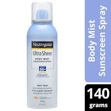 Great for all year round use as your daily moisturiser. Neutrogena Ultra Sheer Body Mist Sunscreen Spray Spf 50 140g Amals Discount Chemist