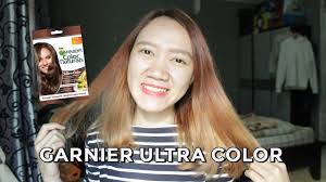 Tutorial Cat Rambut Sendiri Garnier Ultra Color Golden Brown Youtube