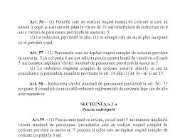 In prezent, varsta standard de pensionare pentru femei se modifica o data la cateva luni, la fel ca stagiul complet de cotizare, acestea crescand progresiv spre pragul prevazut in lege. CÄƒsÄƒtorie Succesor CoÈ™mar Stagiul Complet De Cotizare In Cazul BÄƒrbaÈ›ilor Stdeclanspenshurst Org