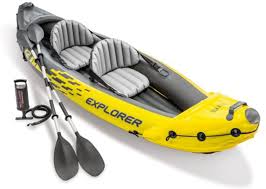 More images for how to kayak with a big dog » Amazon Com Intex Explorer K2 Kayak 2 Person Inflatable Kayak Set With Aluminum Oars And High Output Air Pump Sports Outdoors