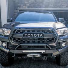 2016 + honeybadger winch front bumper. 2016 Toyota Tacoma Slimline Hybrid Bumper With Light Bar Toyota Tacoma Toyota Tacoma Bumper Tacoma Bumper