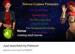 Novus | creating Adult Games | Patreon