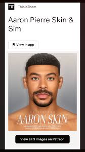 Sims 4 Aaron Pierre