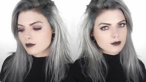 Ideally, greying of hair begins from the hair root and proceeds to the tip of the hair. How To Get Silver Hair With Dark Roots Youtube