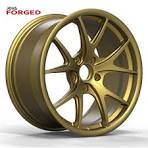 Yellow Alloy Wheels - 22 Inch Forged Custom Design