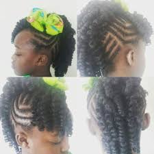 Kid S Crochet Mohawk With Cornrows Kenu Scrochetbraids More Hair Styles Lil Girl Hairstyles Natural Hair Styles