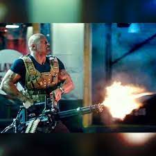 Therock Type M134 Minigun Weight 100lbs Rate Of Fire 6 000 Rpm Sight Whatever The F Ck Hobbs Is Lookin At Furious7 April3rd Getthebabyoil Cau