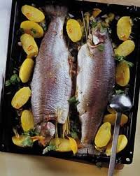 Lachsforelle Mit Zitrus Aromen Aus Dem Ofen Rezept In 2020 Lachsforelle Lachsforelle Rezept Und Lachs
