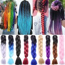 39 ($2.90/count) get it as soon as thu, apr 8. 24 Inch Ombre Jumbo Kanekalon Synthetic Braiding Hair Extensions 100g 1 5 Bundle Braided Hairstyles Colored Hair Extensions Braid In Hair Extensions