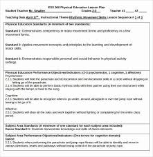 Physical Education Lesson Plan Templates Best Of Sample Physical Education Le Education Lesson Plans Physical Education Lessons Physical Education Lesson Plans