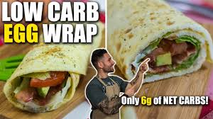 Low Carb Breakfast Egg Burrito Recipe Youtube