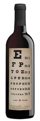 Eye Chart Red Blend Triangle Wine Company Fine Wine And