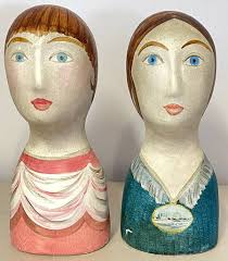 Lot Of 2 Pierre Deux Josephine Alexander Mannequin Heads