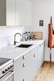 Pale grey kitchen units with white worktops ikea bedside cabinets. My Scandinavian Home