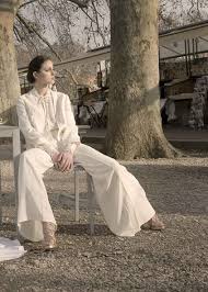 Abito Sposa Completo Pantaloni A Zampa Blusa E Giacca 1970 Vintachic
