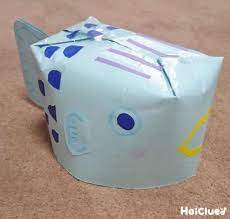 ぎょぎょ 魚のぼうし 封筒で作るおもしろアイテム 保育や子育てが広がる 遊び と 学び のプラットフォーム ほいくる 帽子 手作り こいのぼり 手作り 子ども クリスマス 製作 2歳児