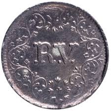 Silver Fanam Coin of Travancore State. | Auction 04 | Marudhararts
