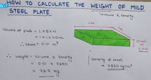 calculate weight of mild steel plate