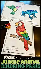 More 100 images of different animals for children's creativity. Free Jungle Animal Coloring Pages