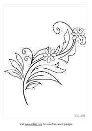 Download picture use the download button {to see|to find out|to view} the full image of rose vine coloring pages, and download it Floral Vine Coloring Pages Free Flowers Coloring Pages Kidadl