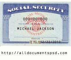 Passport as proof of identity. Social Security Card Template Psd Only 30 Usd Make Ss In 5 Minutes
