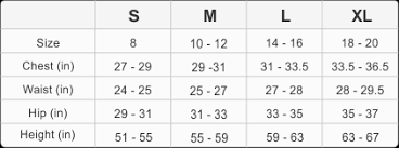 14 Unusual Size Chart For Childrens Clothing