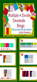 Print And Laminate The 35 Included Bingo Cards And Then Project Slides Showing Different Representations Of Decimal Oper Decimals Elementary Math Math Decimals