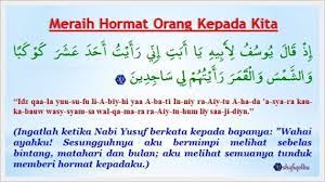 وَتَوَلَّىٰ عَنْهُمْ وَقَالَ يَا أَسَفَىٰ عَلَىٰ يُوسُفَ وَابْيَضَّتْ عَيْنَاهُ مِنَ الْحُزْنِ فَهُوَ كَظِيمٌ. Surat Yusuf Ayat 4 Beserta Artinya