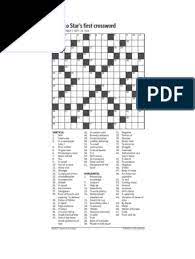 Learn about australia with free printables including a word search, crossword, vocabulary sheet, blank outline map of australia, and coloring pages. The Star S First Crossword Puzzle Pdf