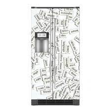 sticker decor de frigo pele mele de mots exclusivite imprim deco stickers frigo frigo frigo americain