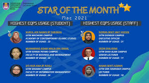 Eqps kod tunggal sesi 2 mac 2017. Congratulation To The Winners Of Uitm Library Star Of The Month Mac 2021 Uitm Library