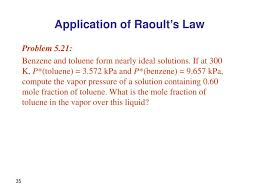 Raoult's law (/ˈrɑːuːlz/ law) is a law of physical chemistry, with implications in thermodynamics. Ppt Chem 212 Powerpoint Presentation Free Download Id 629153