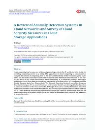 And no need to get your breathing rates high in case you have changed the username / password of cisco traffic anomaly detector and forgot them, as you can just reset. Pdf A Review Of Anomaly Detection Systems In Cloud Networks And Survey Of Cloud Security Measures In Cloud Storage Applications