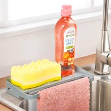 Save up to 50% on dish towels, drying racks and other helpers for tidying up. Yohom Kitchen Sink Tray Washing Up Organiser Sponge Soap Utensil Suction Cup Holder Rack For Bathroom Countertop Gray Buy Online In Botswana At Botswana Desertcart Com Productid 223417978