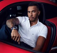 Lewis Hamilton Chilling In A White Tommy Hilfiger T Shirt Celebrity