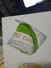 Nasi lemak kampung & nasi bungkus. Nasi Lemak Bungkus Food Painting Nasi Lemak Food Art