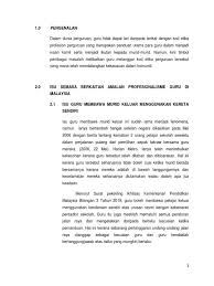 Layari facebook kami untuk mendapat berita dan isu semasa di malaysia. Isu Semasa Berkaitan Amalan Profesionalisme Guru Di Malaysia